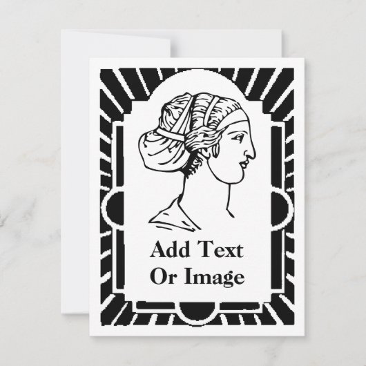 Art Deco-Lijst, selectiekader, tekst toevoegen (Voorkant)