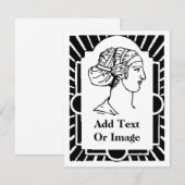 Art Deco-Lijst, selectiekader, tekst toevoegen (Voorkant / Achterkant)