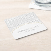 Art Deco Lijst Square Paper Onderzetter (Schuin)