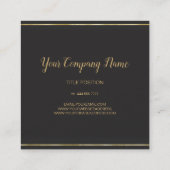 Art Deco-Lijst Vierkante Visitekaartje (Achterkant)