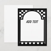 Art Deco-lijst, vierkantjes (Voorkant / Achterkant)