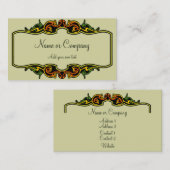 Art Deco-Lijst Visitekaartje (Voorkant / Achterkant)