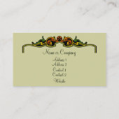 Art Deco-Lijst Visitekaartje (Achterkant)