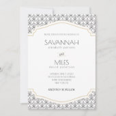 Art Deco Lijst Weddenschap Kaart (Voorkant)