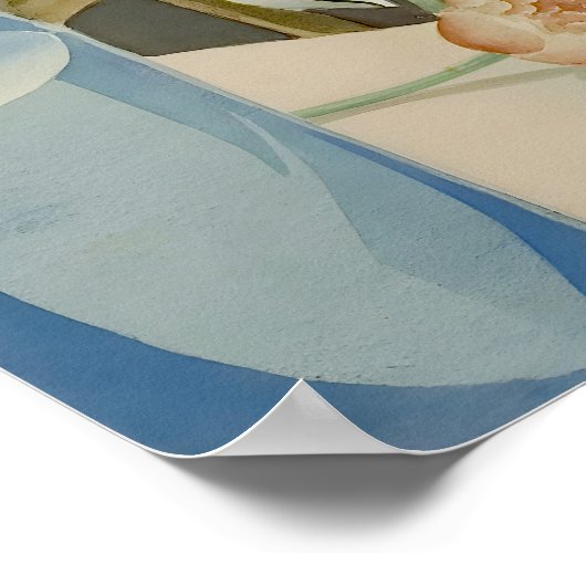 Art Deco - Lili Elbe Portret van Gerda Wegener Poster (Hoek)