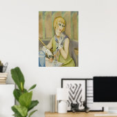 Art Deco - Lili Elbe Portret van Gerda Wegener Poster (Thuiskantoor)