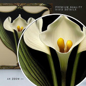 Art Deco Lilly Wall Decor Art Nouveau Ceramic Tile Tegeltje