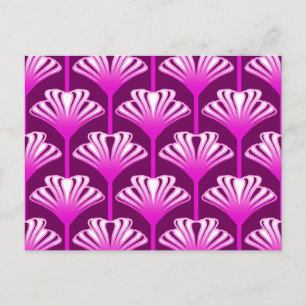 Art Deco Lily, Amethyst Paars en Orchid Briefkaart