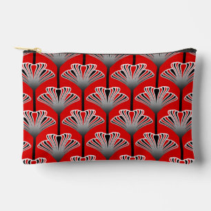Art Deco Lily, Deep Red en Grey/Grey Etui