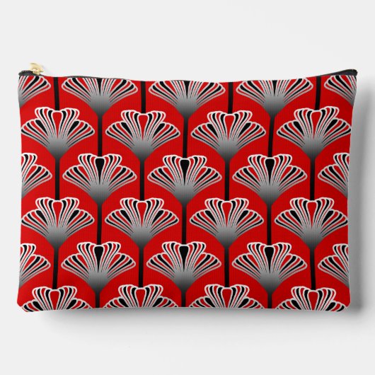 Art Deco Lily, Deep Red en Grey/Grey Etui (Voorkant)
