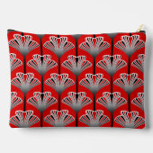 Art Deco Lily, Deep Red en Grey/Grey Etui (Achterkant)