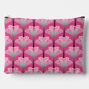 Art Deco Lily, Fuchsia Pink en Silver Grey Etui