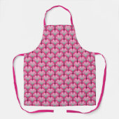 Art Deco Lily, Fuchsia Pink en Silver Grey Schort (Voorkant)