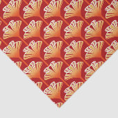 Art Deco Lily, Tangerine Oranje en Gold Tissuepapier (Detail)