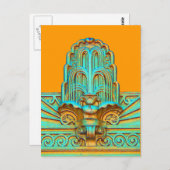 ART DECO LINE-architectuur- Briefkaart (Voorkant / Achterkant)
