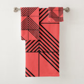 Art Deco Lines Bad Handdoek (Insitu)