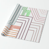 Art Deco Lines Cadeaupapier (Uitgerold)