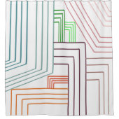 Art Deco Lines Douchegordijn (Voorkant)