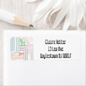 Art Deco Lines Etiket (Insitu)