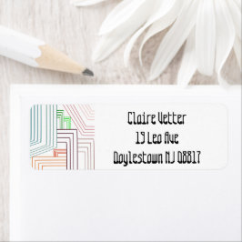 Art Deco Lines Etiket