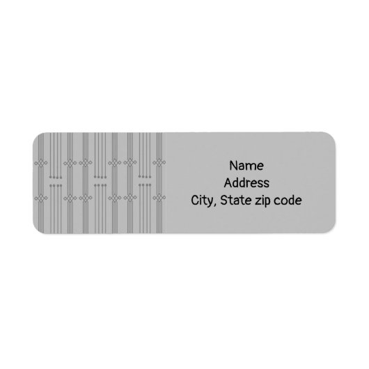 Art Deco Lines Etiket (Voorkant)