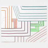 Art Deco Lines Fleece Deken (Voorkant (Horizontaal))