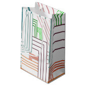 Art Deco Lines Klein Cadeauzakje (Achterkant Gekanteld)