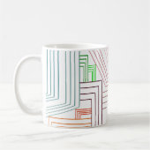 Art Deco Lines Koffiemok (Links)
