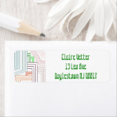 Art Deco Lines Label (Insitu)