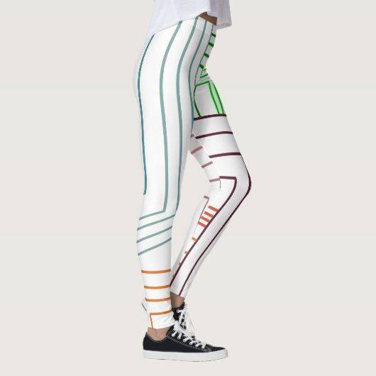 Art Deco Lines Leggings (Rechts)