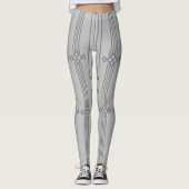 Art Deco Lines Leggings (Voorkant)