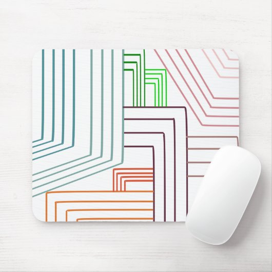 Art Deco Lines Muismat (Met muis)