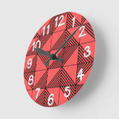 Art Deco Lines Ronde Klok (Hoek)