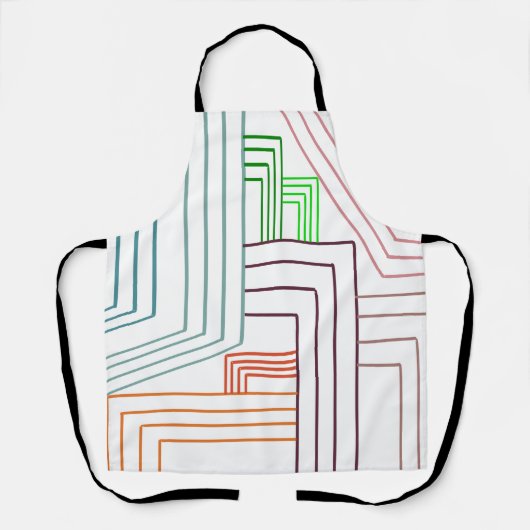 Art Deco Lines Schort (Voorkant)