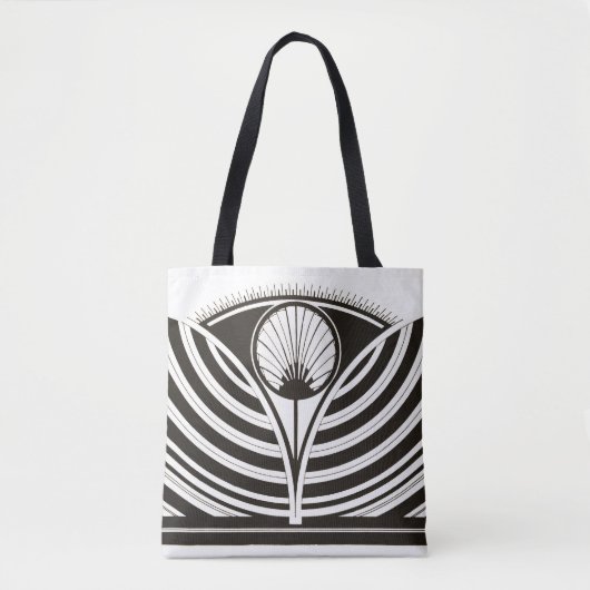Art Deco Lines Tote Bag (Voorkant)