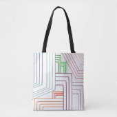 Art Deco Lines Tote Bag (Voorkant)