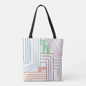 Art Deco Lines Tote Bag (Achterkant)