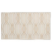 Art Deco Linnen & Goud Kussensloop (Voorkant-Links)