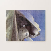  art. deco-locomotieven legpuzzel (Horizontaal)