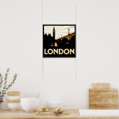 Art Deco London Poster (Keuken)