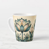 Art Deco Lotus 12oz Mok (Linkerhoek)