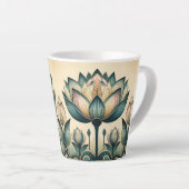 Art Deco Lotus 12oz Mok (Rechterhoek)