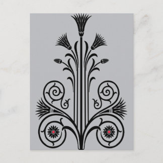 Art Deco Lotus (Egyptisch) Briefkaart