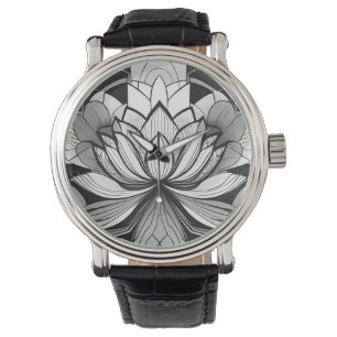 Art Deco Lotus eWatch Horloge