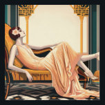 Art Deco Lounging Flapper Wall Art Acryl Muurkunst<br><div class="desc">Perfect voor de Art Deco liefhebber!</div>