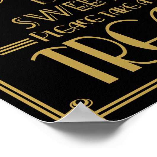 Art Deco Love is een zoete print (Hoek)