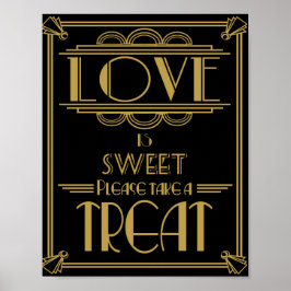 Art Deco Love is een zoete print