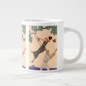  Art Deco Love, The Swing by George Barbier Grote Koffiekop (Rechts)