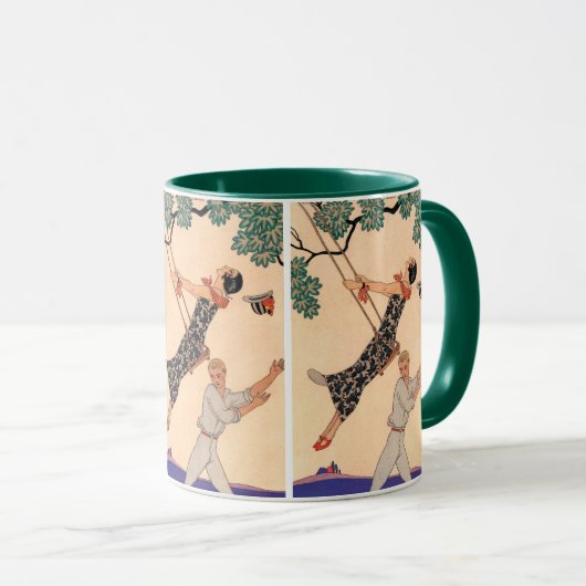  Art Deco Love, The Swing by George Barbier Mok (Voorkant rechts)