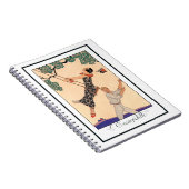  Art Deco Love, The Swing by George Barbier Notitieboek (Rechterzijde)